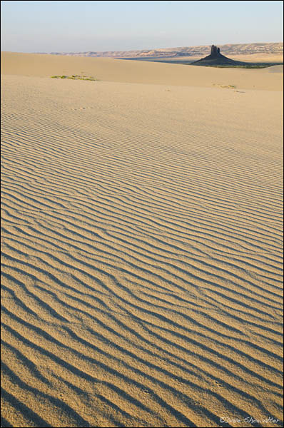 Sand patterns lead to the &nbsp;Boar's Tusk, an icon of the West and the northern Red Desert.&nbsp;